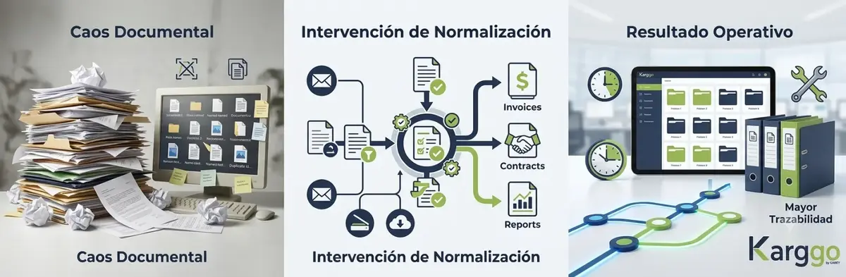 Escenario de problema intervención y resultado en operación IMMEX